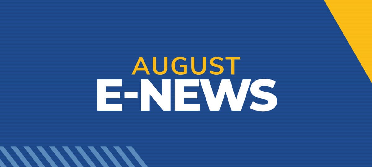 August e-news feature image.